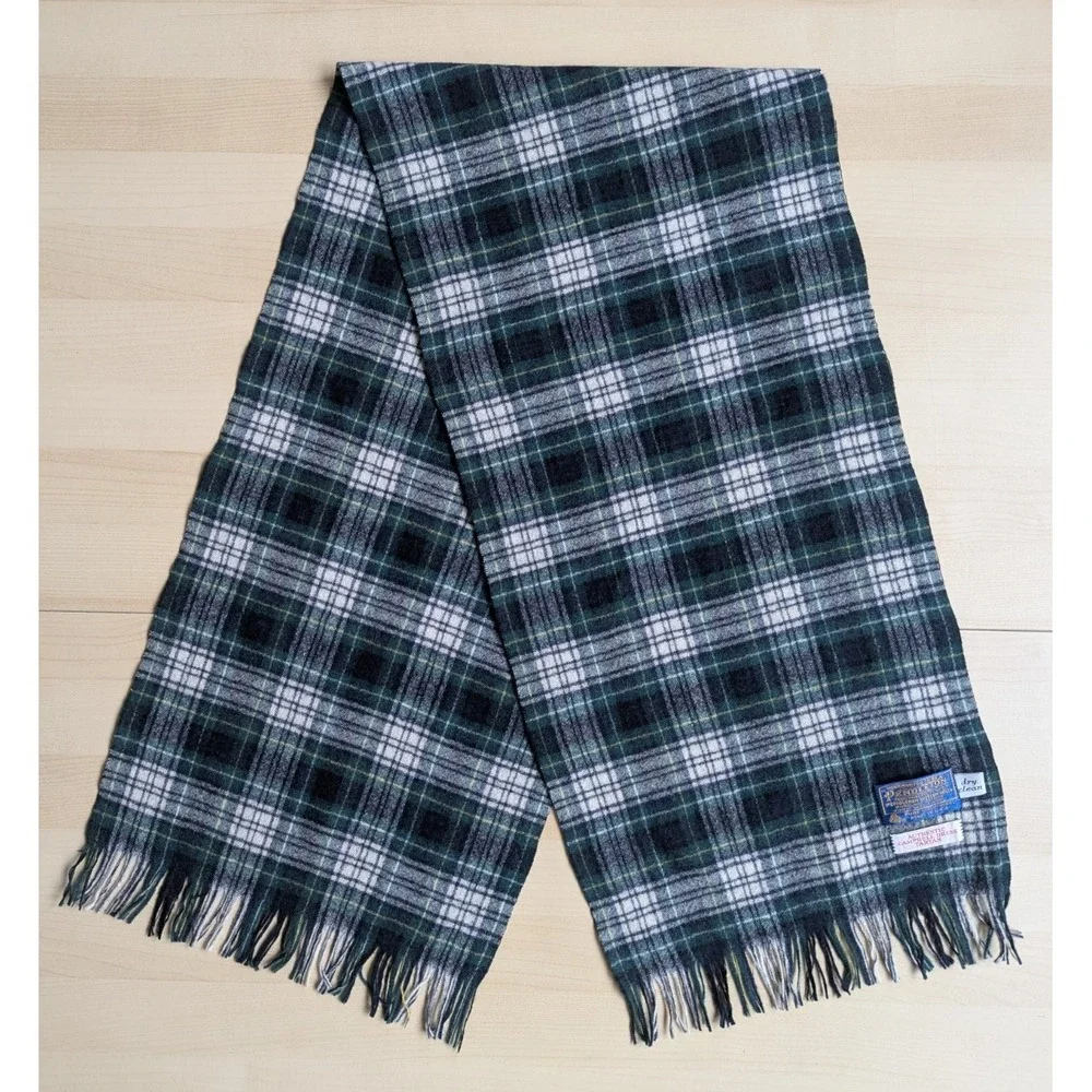 Vintage Pendleton Authentic Campbell Dress Tartan Wool Made in USA Classic Scarf